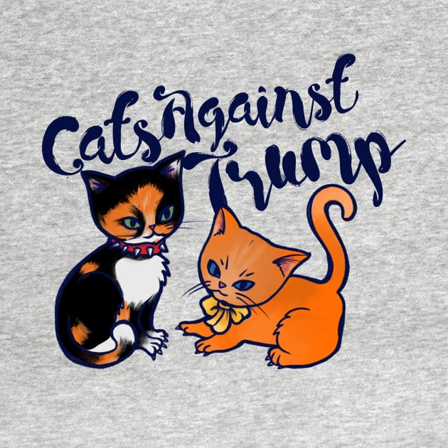 Cats against trump by bubbsnugg